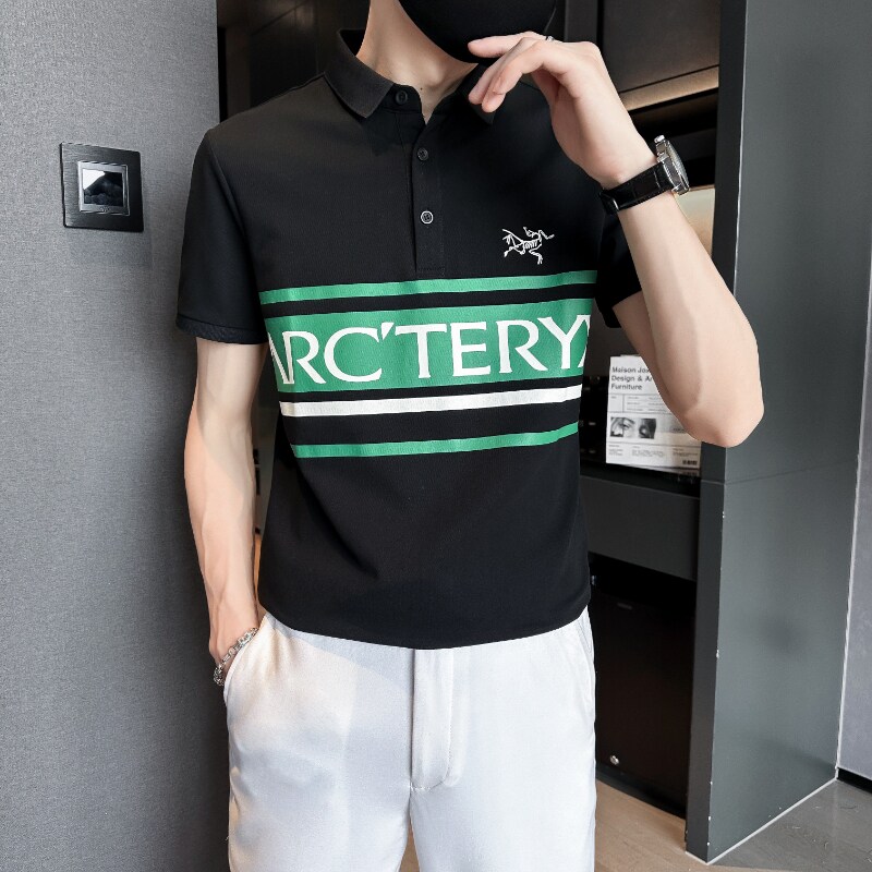 24夏季短袖POLO衫男士韩版潮流精神小伙翻领T恤LPOL9016-P55,男装T恤,电商A209