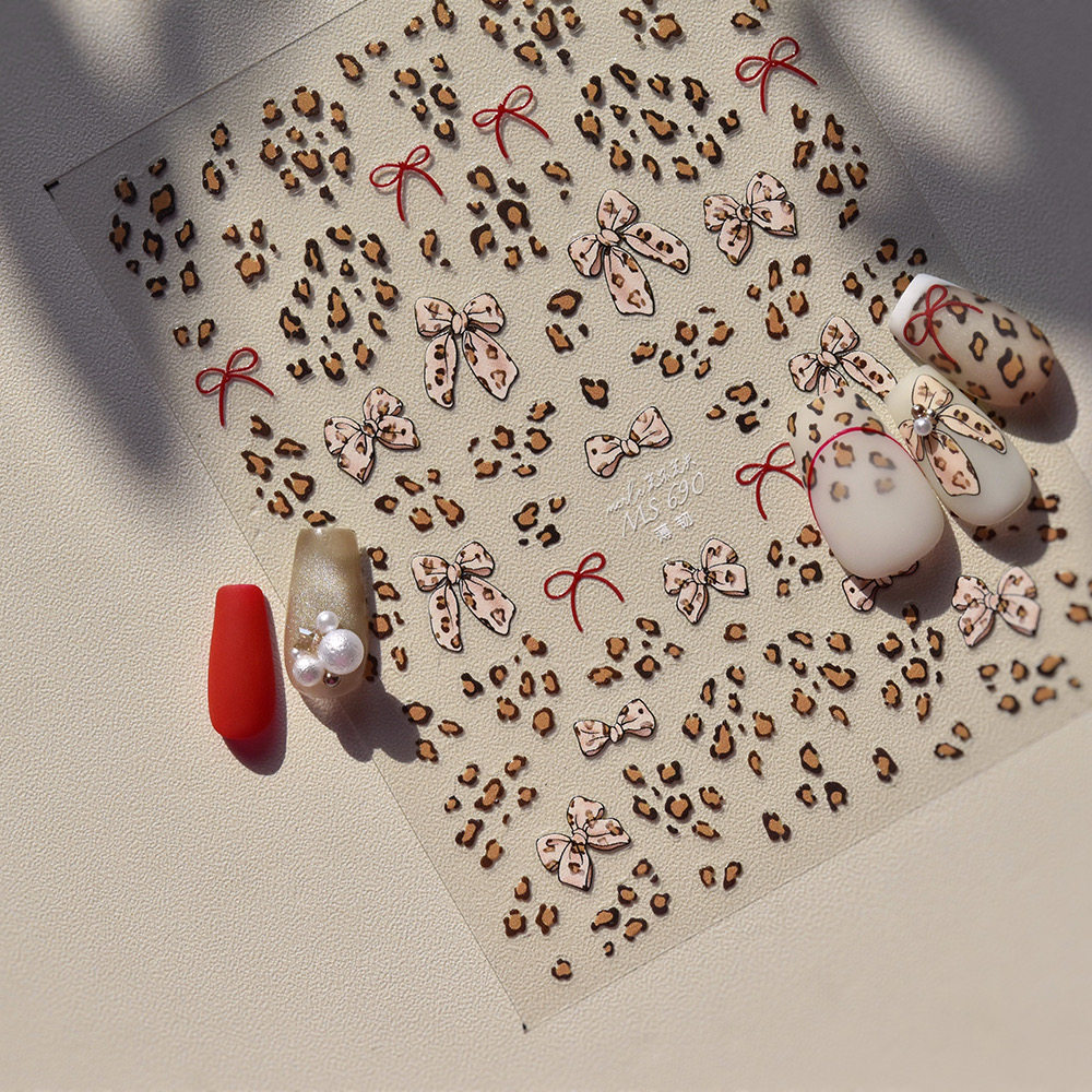 美甲贴纸小红书爆款辣妹豹纹款式彩色豹纹指甲贴纸背胶美甲贴纸,彩妆/香水/美妆工具,指甲装饰,淘宝优惠券,粉丝福利购,淘宝优惠卷