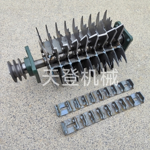 卧式铡草机揉丝总成揉丝头3吨型刀盘4.5吨型刀架揉丝总成配件大全