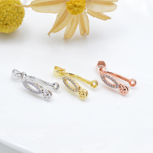 镀金平安扣吊坠配件（C202款）