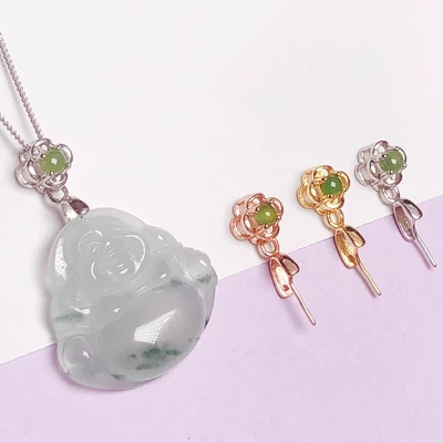 diy吊坠扣夹扣绿钻瓜子扣