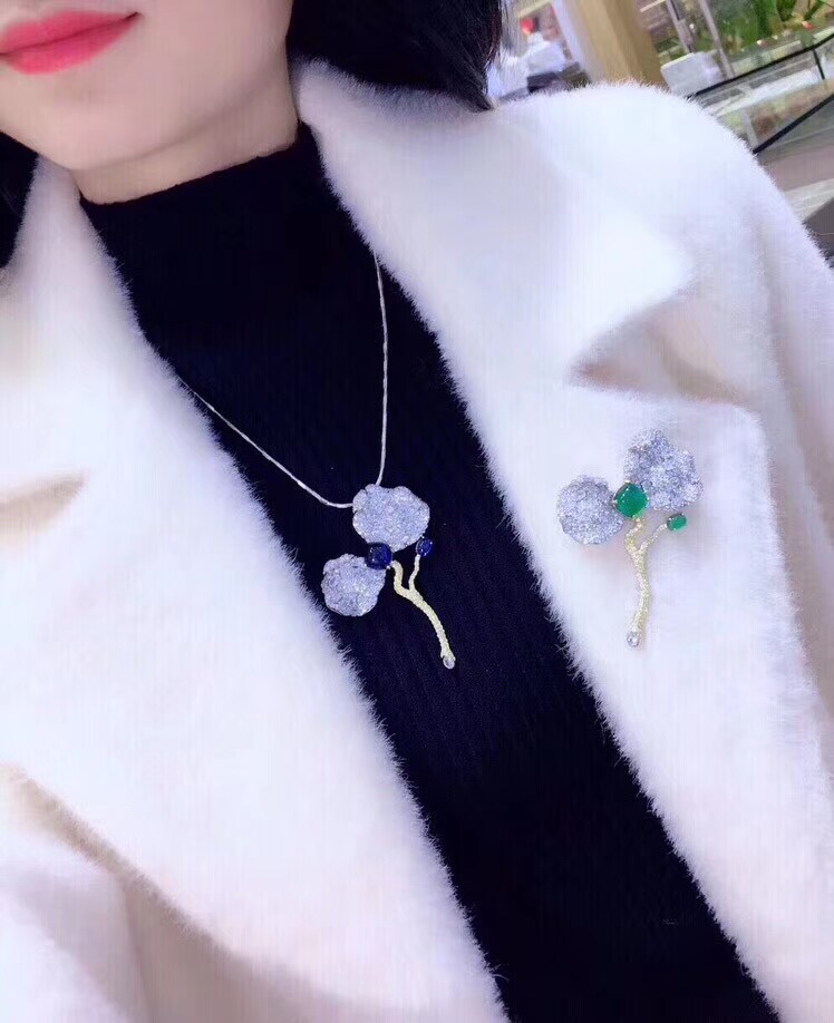 DIY首饰配件微镶大钻胸针