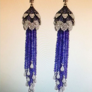 韩国甜美锆石长款时尚耳环珍珠耳坠简约耳钉女气质耳饰品