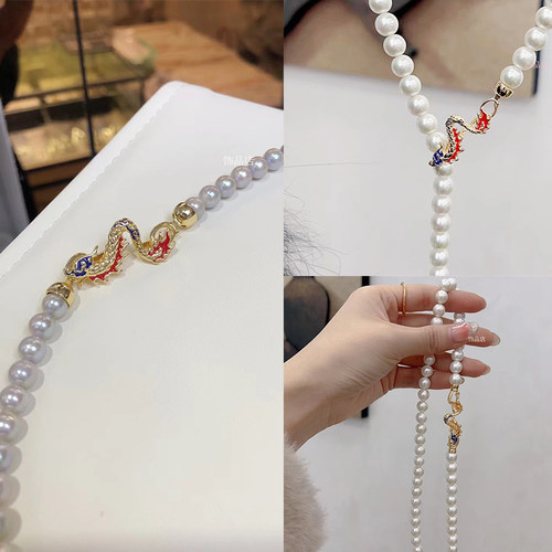 手链项链两用款扣龙凤呈祥套装