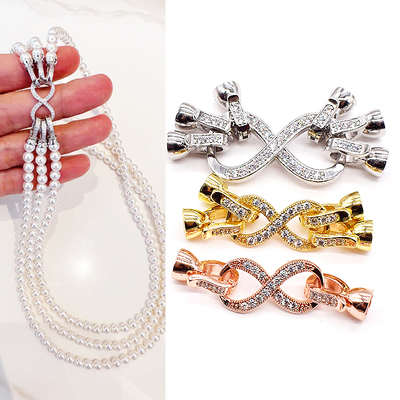 单排双排三排手链项链扣8字扣