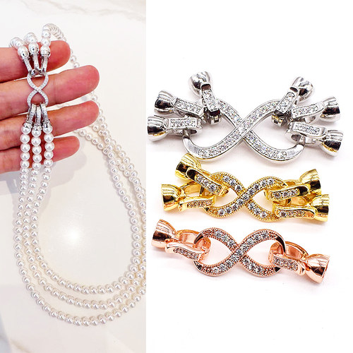 单排双排三排手链项链扣8字扣