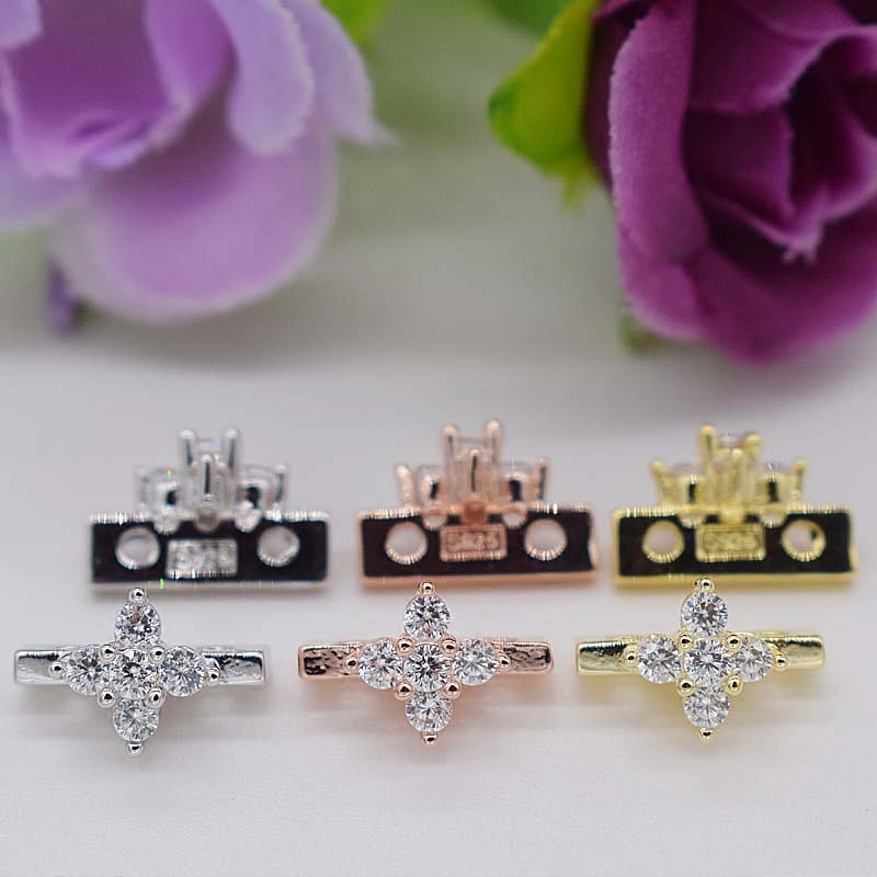 diy纯银锆石高圆圆明星款隔珠