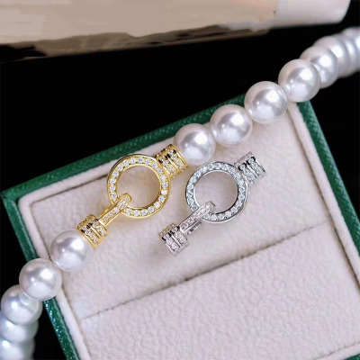 镀银手链项链扣单排搭扣