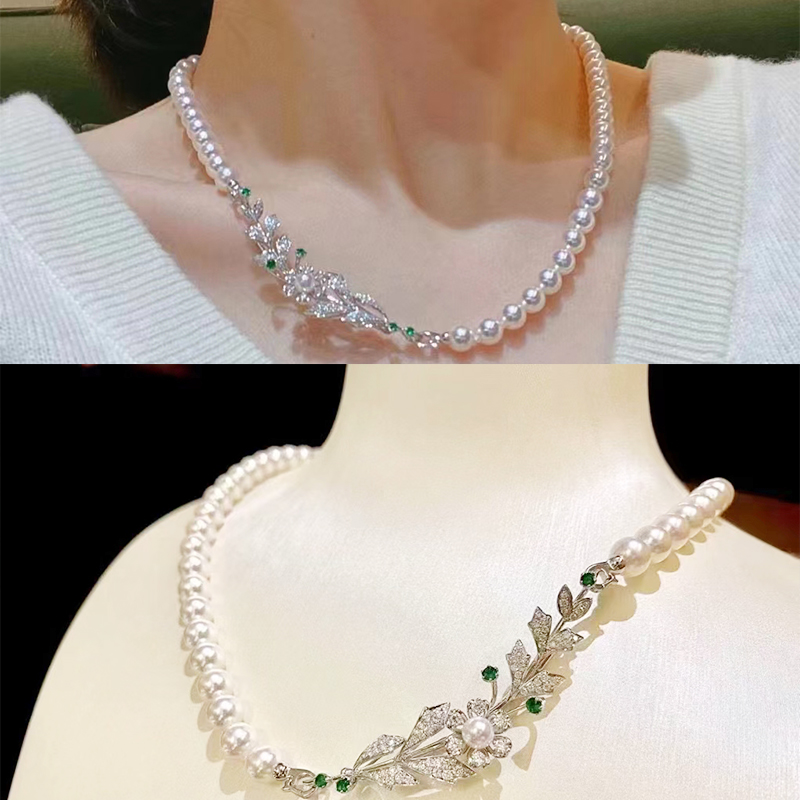 项链手链扣可粘珍珠单排扣