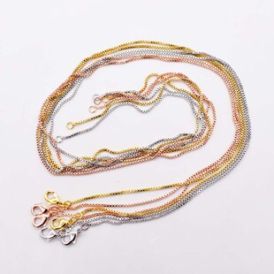 铜链 挂坠配链气质蛇骨链女 项链链条连接扣成品链带扣龙虾扣项链