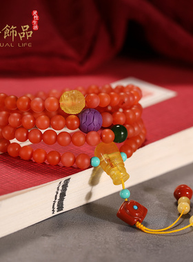 樱【喜舍】天然保真南红玛瑙手链