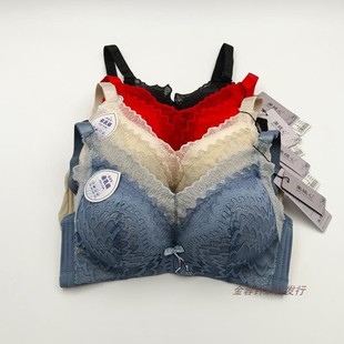 美桃心5588婴儿棉柔软无钢圈文胸小胸显大中厚聚拢三排扣透气内衣