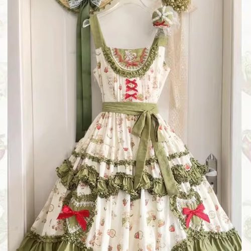 【小猫大王】尾款小鹿公馆 Lolita田园 jsk洛丽塔连衣裙现货lo裙