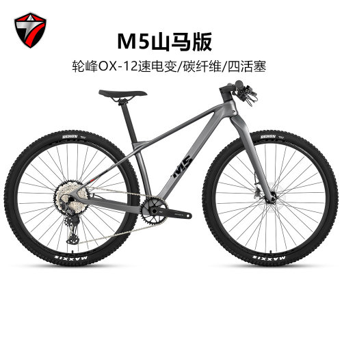 骓特M5碳纤山地车12速四活塞油刹