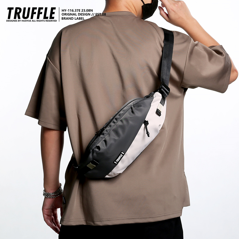 TRUFFLE单肩斜挎包男包包高级感潮牌2024秋新款休闲胸包骑行腰包