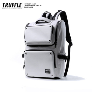 TRUFFLE高级感小众简约男双肩包女大容量大学生书包旅行电脑背包