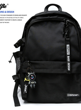 TRUFFLE工装大容量双肩包男初中高中书包女轻便出游电脑旅行背包