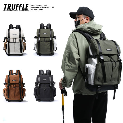 TRUFFLE大容量旅行双肩包男书包