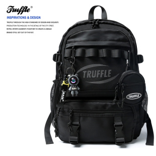 TRUFFLE潮牌双肩包男大学生工装 大容量旅行电脑背包初中高中书包