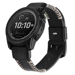 适用Garmin佳明本能Instinct3手表AMOLED太阳能鱼纹真皮快拆表带