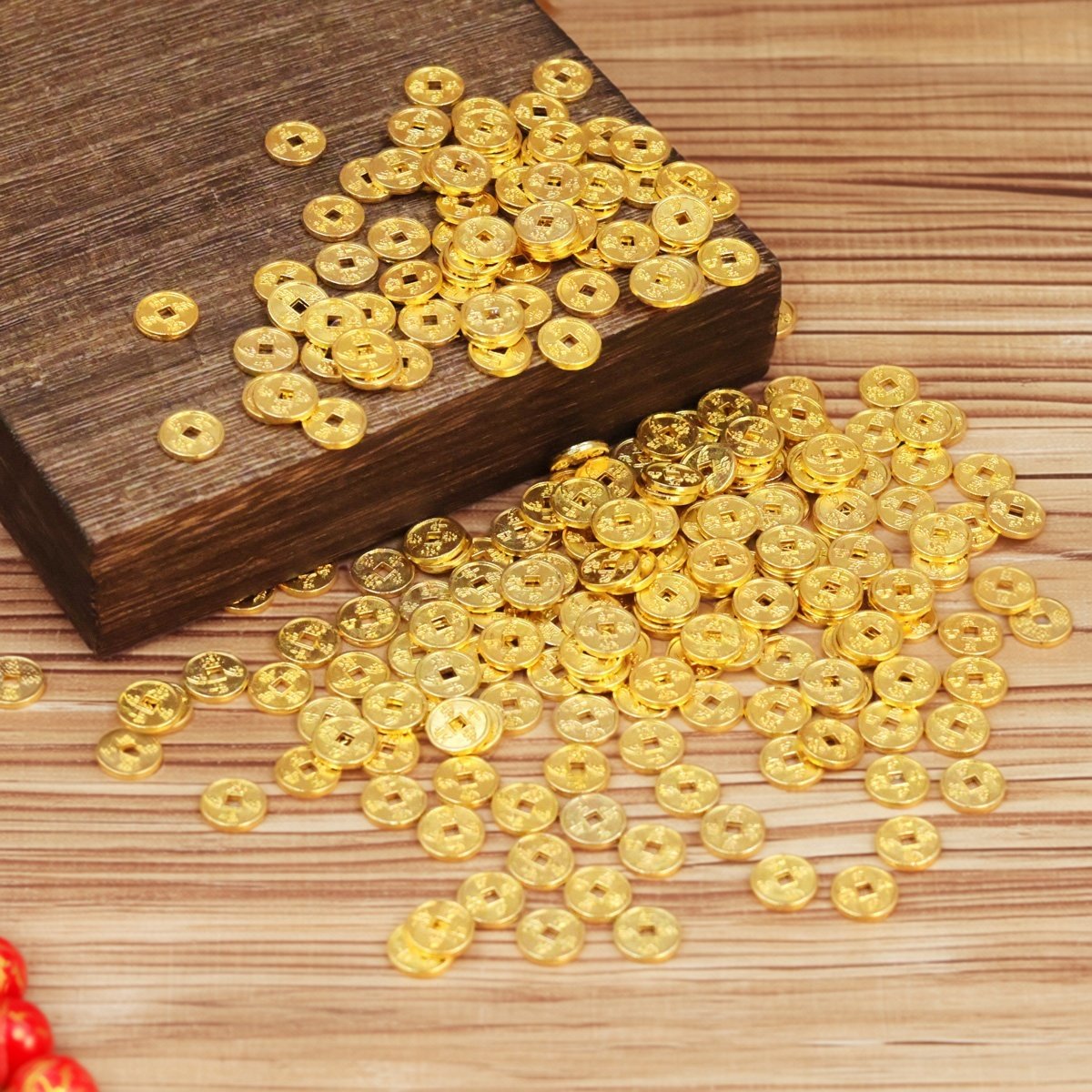 迷你小铜钱钱币摆件迷你小金币聚宝盆里放的东西办公桌面工艺品,家居饰品,装饰摆件,淘宝优惠券,粉丝福利购,淘宝优惠卷