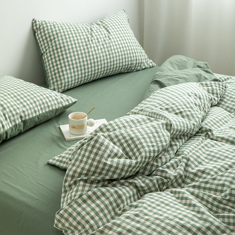 无印日式全棉床上四件套100纯棉宿舍学生三件套床单被套简约夏季,床上用品,床品套件/四件套/多件套,淘宝优惠券,粉丝福利购,淘宝优惠卷