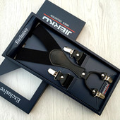 中老年西服松紧吊裤 子吊带加长背带夹胖人西裤 带男 背带四夹裤 男士