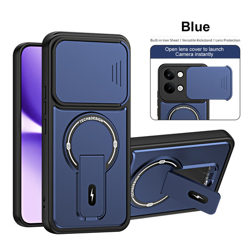 百变支架手机壳适用于REDMI TURBO5 MAX 5G推拉窗镜头小米POCO X8 PRO MAX磁吸无线充车载磁吸