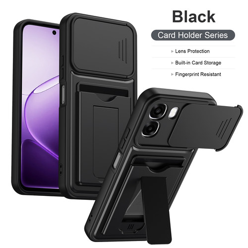 多功能卡包一体手机壳适用于OPPO A6/A6X国际版支架推拉窗17防摔二合一硬壳