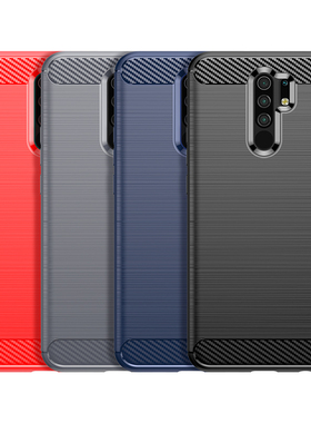 适用于Redmi 9手机壳Redmi 9 Prime碳纤维纹Mi Poco M2拉丝Poco M2 Reloaded保护套
