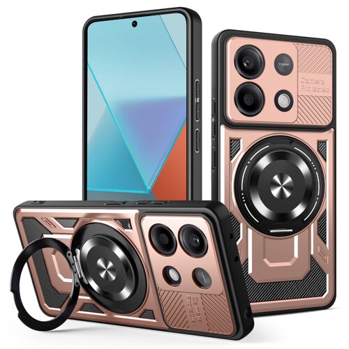 优甲360旋转支架手机壳适用于红米Note13Pro 4G/5G 国际版车载磁吸无线充全包防摔二合一户外男女款
