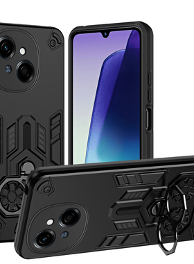 适用于TECNO SPARK GO 2025手机壳TECNO POP9 4G/TECNO SPARK GO1金属旋转指环支架气囊防摔二合一护甲保护套