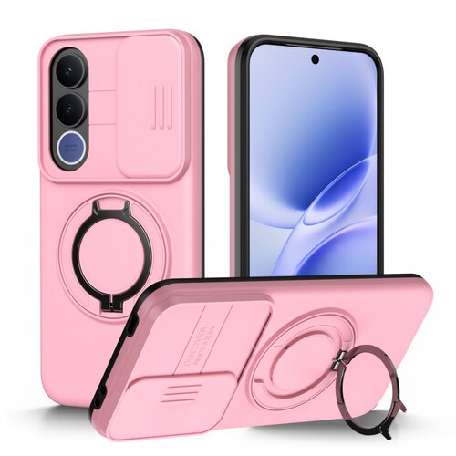 联盟极客推拉窗镜头适用于VIVO V70 FE 5G 国外手机壳旋转支架指环扣滑盖护镜加厚防摔一体指环