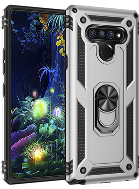 适用于LG stylo 6手机壳军士级防摔车载磁吸旋转指环支架加厚护甲盔甲二合一保护套