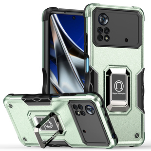 适用于小米POCO M4Pro指环支架手机壳POCO X4Pro车载磁吸POCO X3 NFC加厚防摔POCO X3Pro军旗保护套二合一