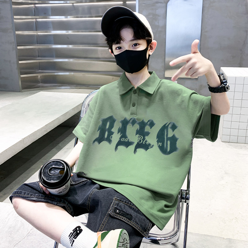 左西官方旗舰店儿童装男童夏装Polo衫短袖2026新款中大童夏季上衣