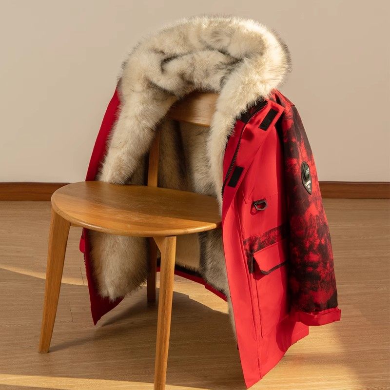 工装派克服女2024冬季新款可拆卸内胆貂绒大衣皮毛一体皮草外套棉