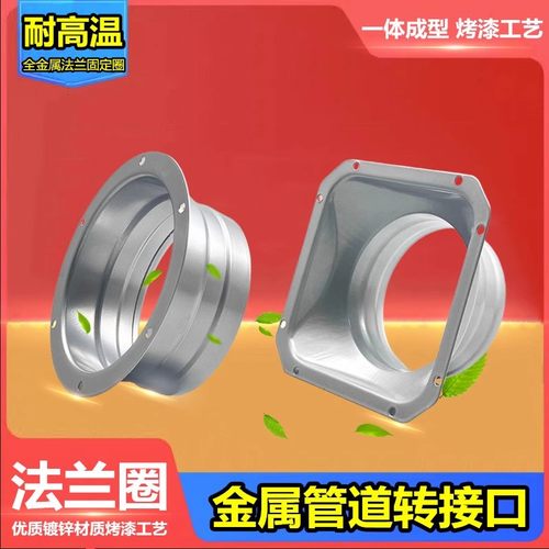 四方风道墙上金属法兰盘
