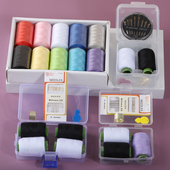 家用彩色302缝纫线团缝衣服针线盒套餐黑白线卷多色涤纶手缝线diy
