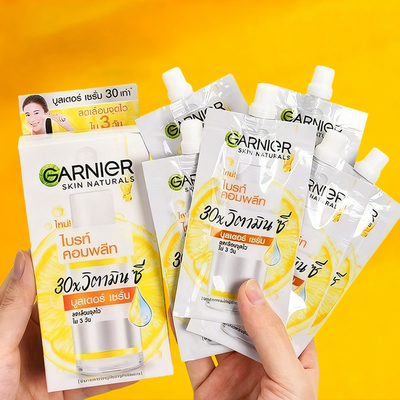 泰国Garnier卡尼尔精华液45ml 美丽亮白烟酰胺377维CVC祛痘印袋