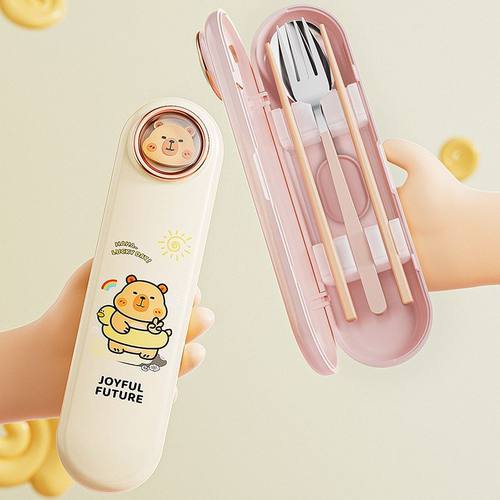 304不锈钢筷子勺子学生便携餐具