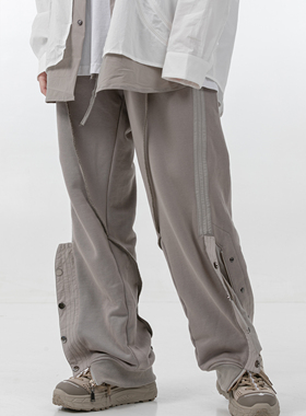 【清仓款】ERROR CODE半排扣拉链长裤男直筒休闲宽松卫裤女情侣