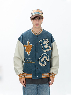 灵魂指南针棒球国潮潮牌夹克外套