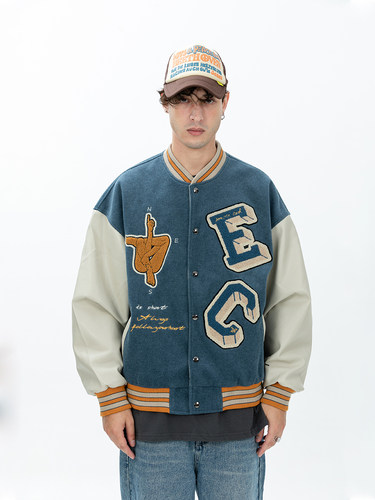 灵魂指南针棒球国潮潮牌夹克外套