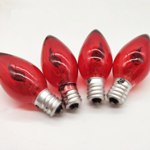 e12蜡烛火焰红色火苗灯110v-230v