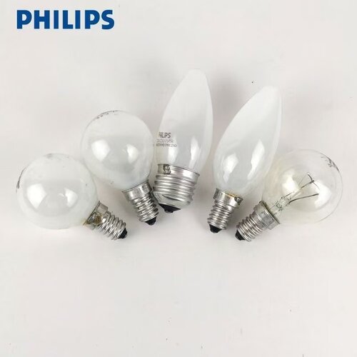 飞利浦e14小螺口尖泡e27大螺口钨丝灯泡25W40w60瓦老式进口可调光