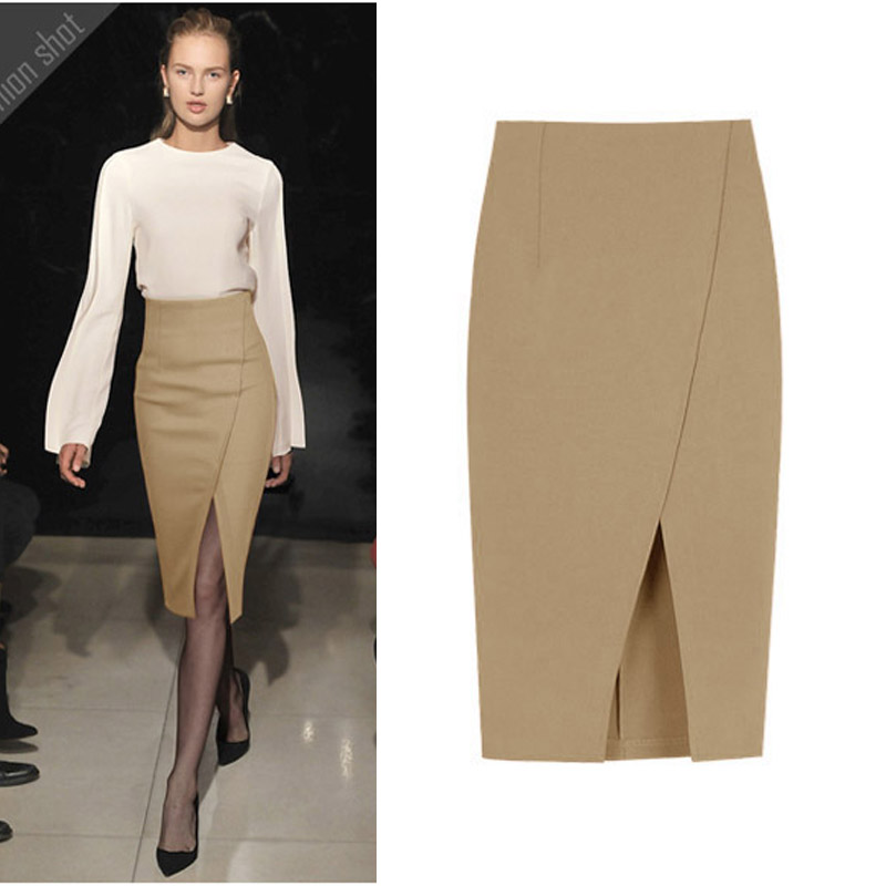 底波拉毛呢半身裙秋冬中长款修身包臀显瘦一步裙冬季裙女OL职业裙