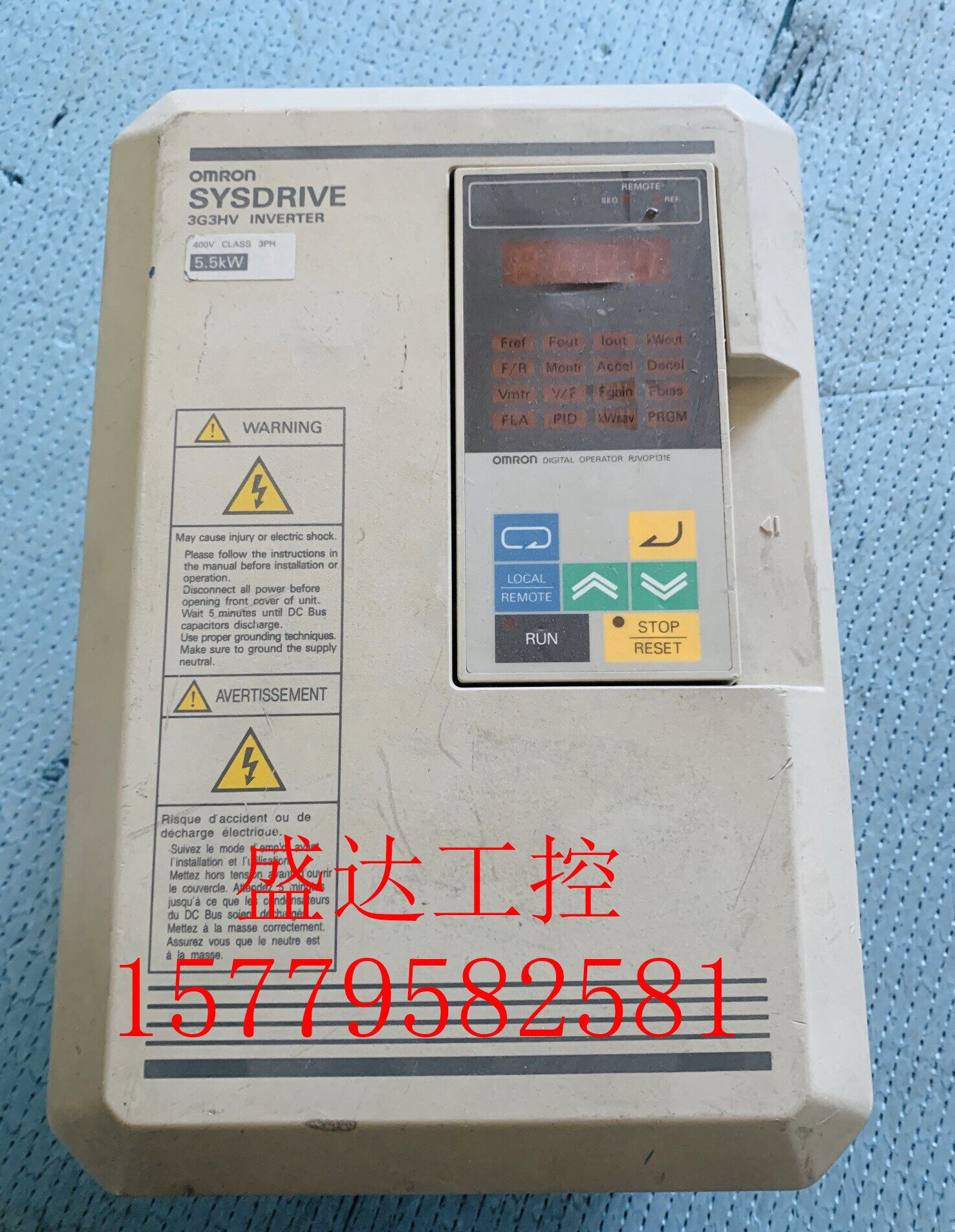 原装拆机欧姆龙变频器 3g3hu-a4055-cue 5.5kw 成色漂亮 有质保