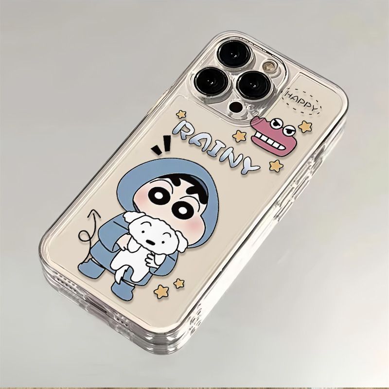 小新小白适用于苹果15PROMax/14/13/12太空壳时尚潮流潮iPhoneXS手机壳