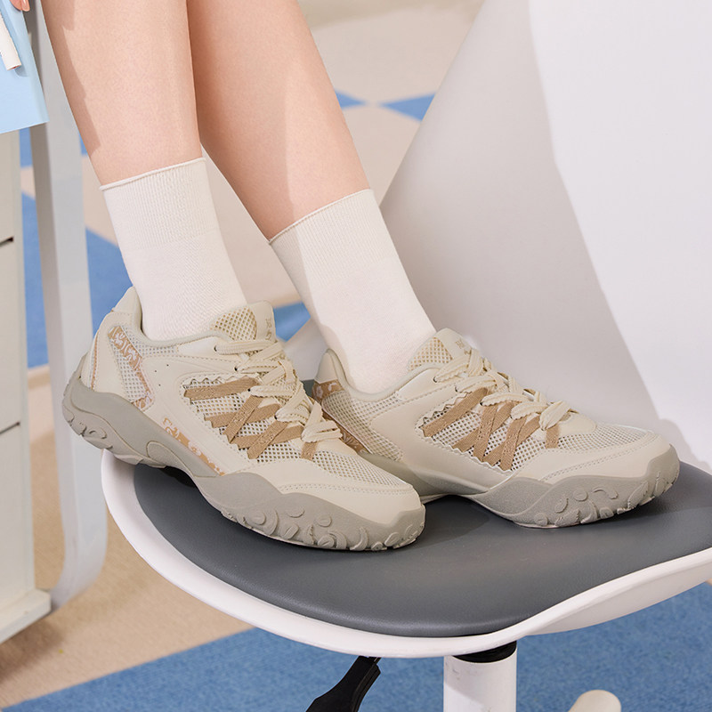 天鹅鞋361运动鞋女夏季新款芭蕾鞋网面透气德训老爹休闲鞋子女款